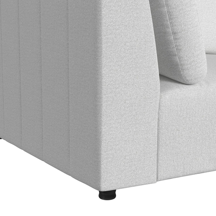 Zandara 5PC Modular Set in Olefin Beige with Ottoman