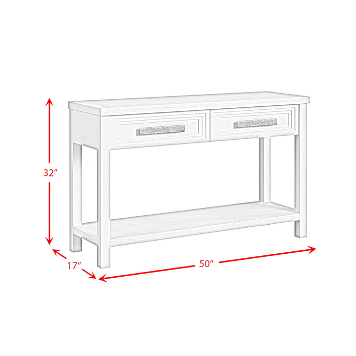 Avalanche Sofa Table in Antique White