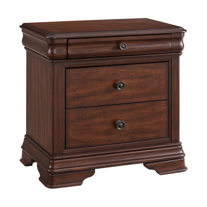 Elements International Phillipe Nightstand in Brown image