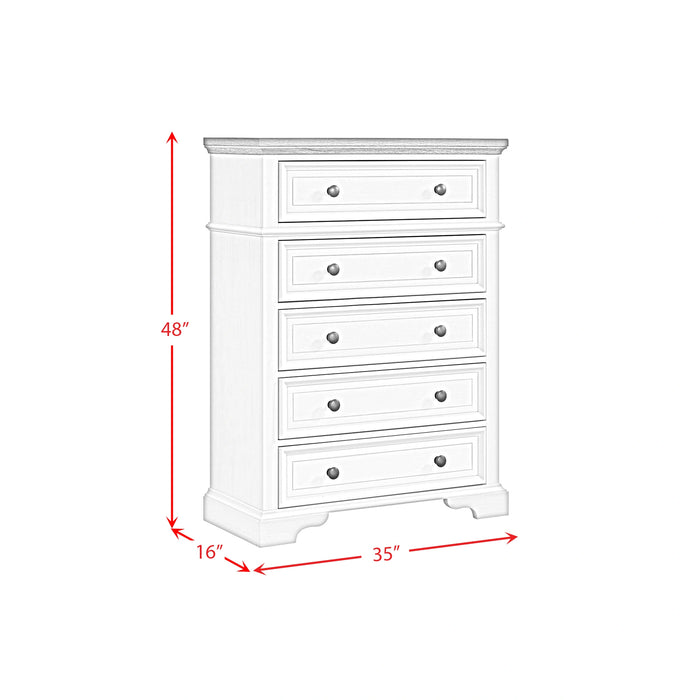 Eastwood Youth UPH Bedroom Set in Off-White
