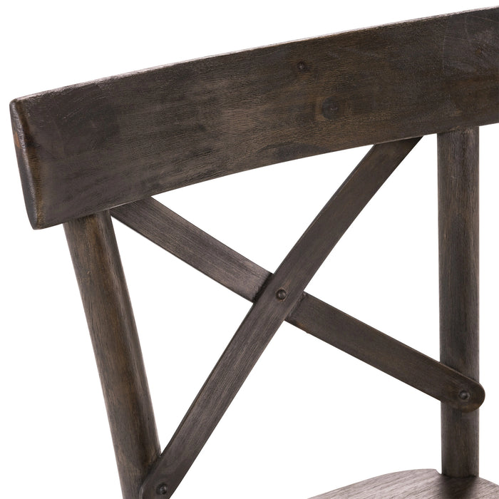 (D210-43C) Coronado- Side Chair (2/Ctn)- Chocolate