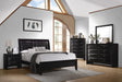 Briana Panel Bedroom Set with Sleigh Headboard Black image