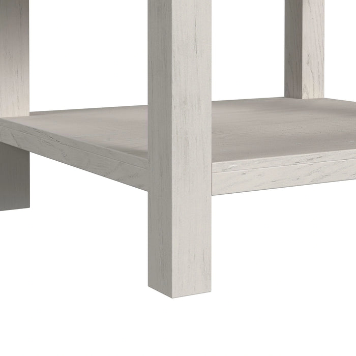 Avalanche 3PC Occasional Table Set in Antique White-Coffee Table & Two End Table