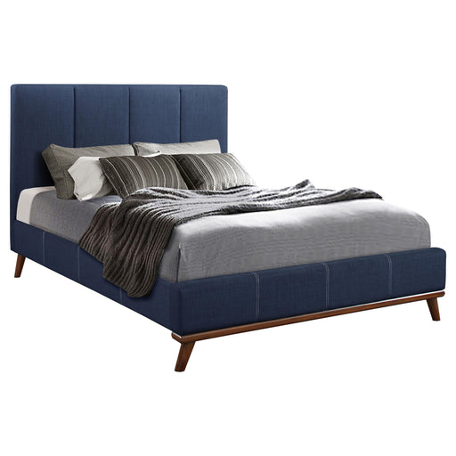 Charity Full Upholstered Bed Blue image