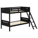 Littleton Twin Over Twin Bunk Bed Black image
