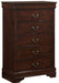 Elements International Louis Philippe Chest in Cherry image