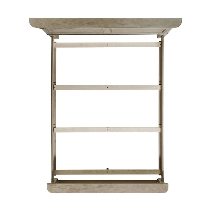 Whit-Ash Panel Bed in Light Grey