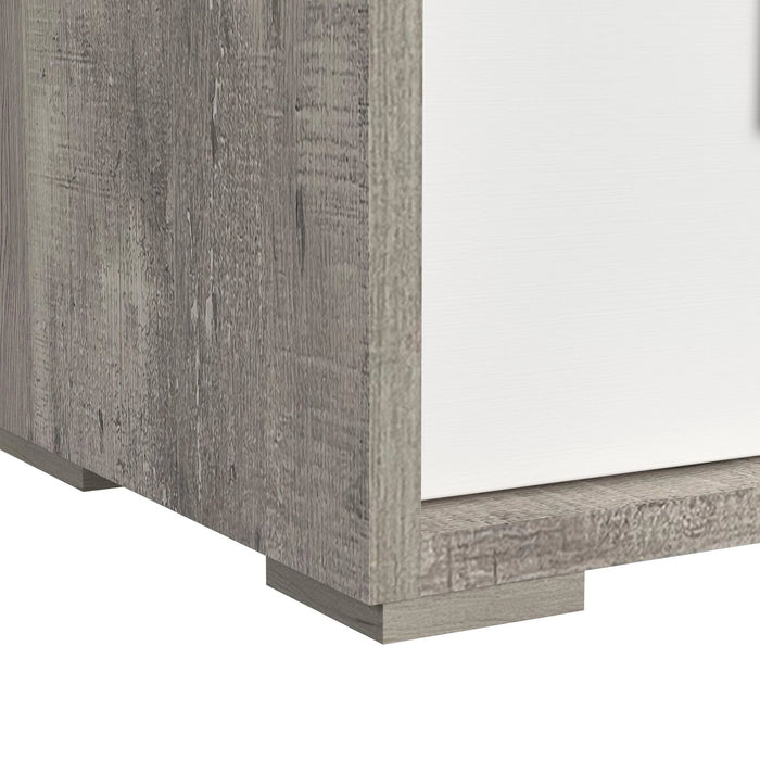 San Matteo 2-Drawer Nightstand with USB in Dual Tone