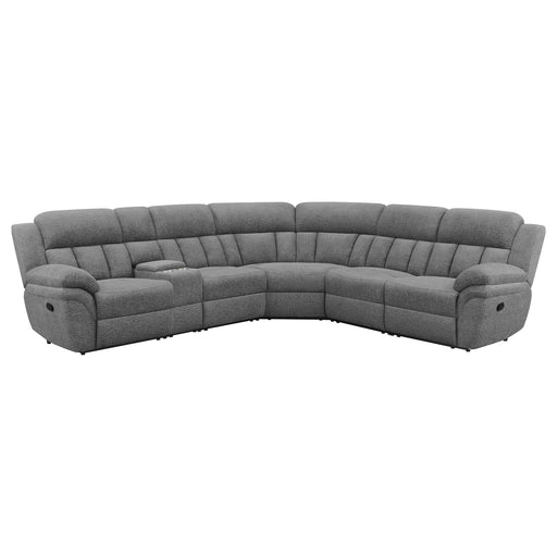 Bahrain 6-piece Upholstered Motion Sectional Charcoal image