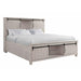 Elements International Scott King Platform Storage Bed in White image