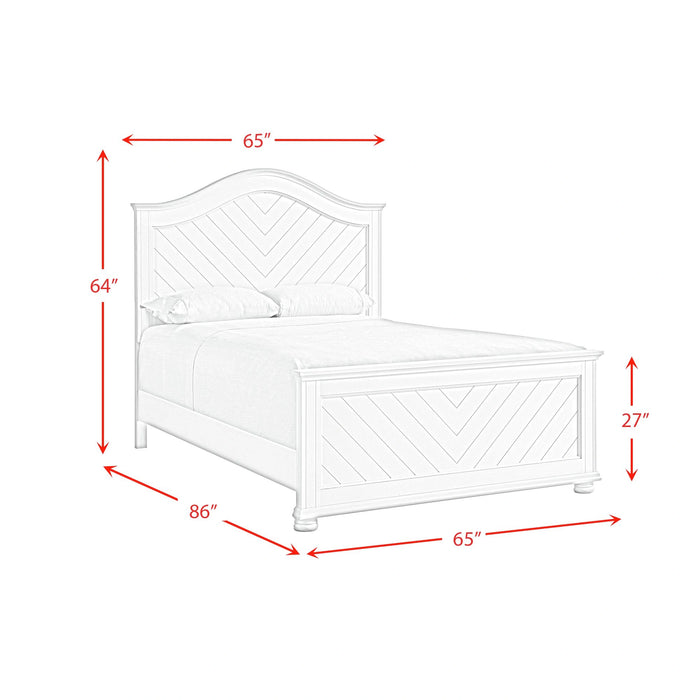 Kona Panel Bedroom Set in White