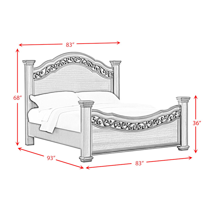 Brunswick Panel Bed in Mahogany