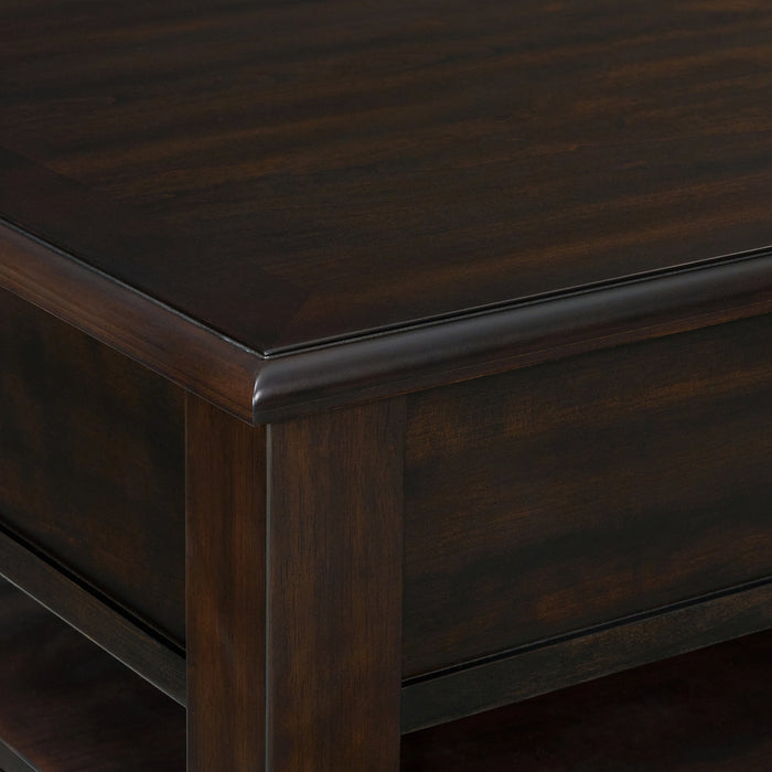 Wagner 3PC Occasional Table Set in Cherry-Rectangular Lift-Top Coffee Table & Two End Table