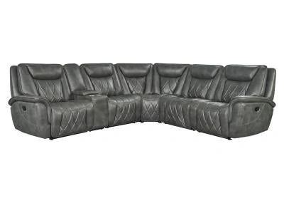 Jordan Power Headrest Sofa W/Dorpdown Table