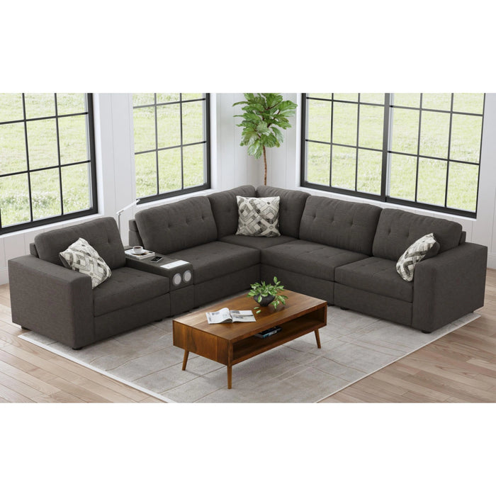 Options One RHF Chair in Palmer Plus Ash with 1 Pillow 20"ÔøΩ
