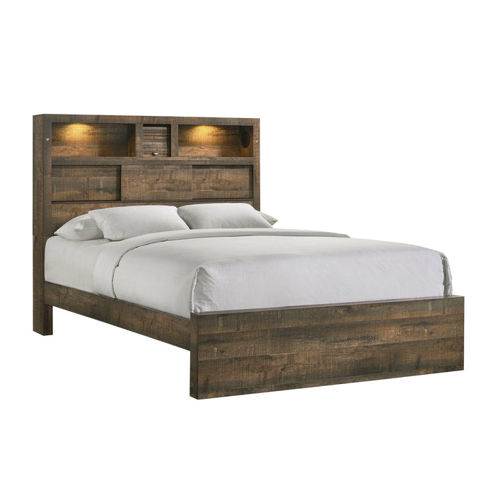 Bailey Bookcase Panel Bedroom Set with Bluetooth