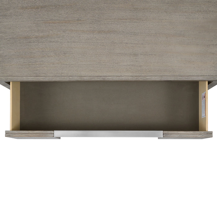 Kelis 3-Drawer Nightstand with USB in Grey