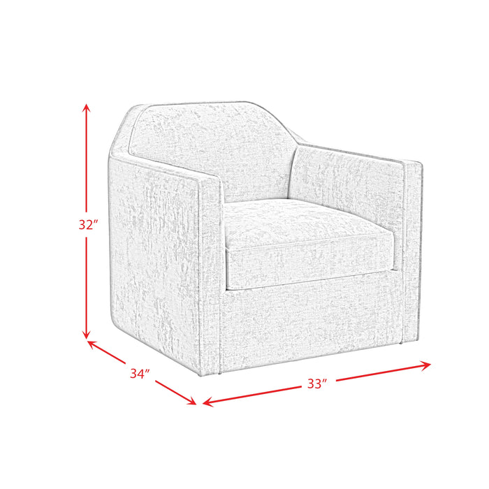 Hamlin Swivel Chair in Beamer Cement