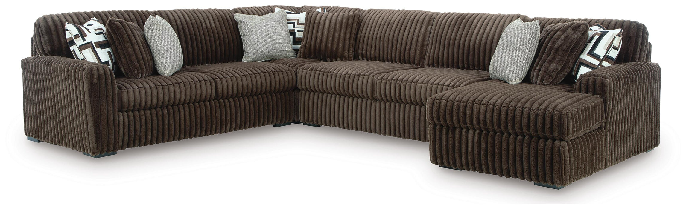 Midnight-Madness Sectional with Chaise