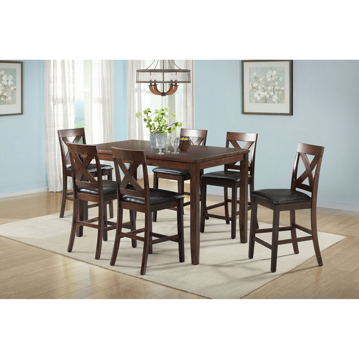 Alex 60" 7Pc Counter Dining Set