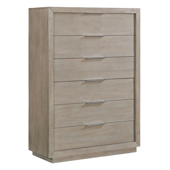 Arcadia 6-Drawer Chest in Grey