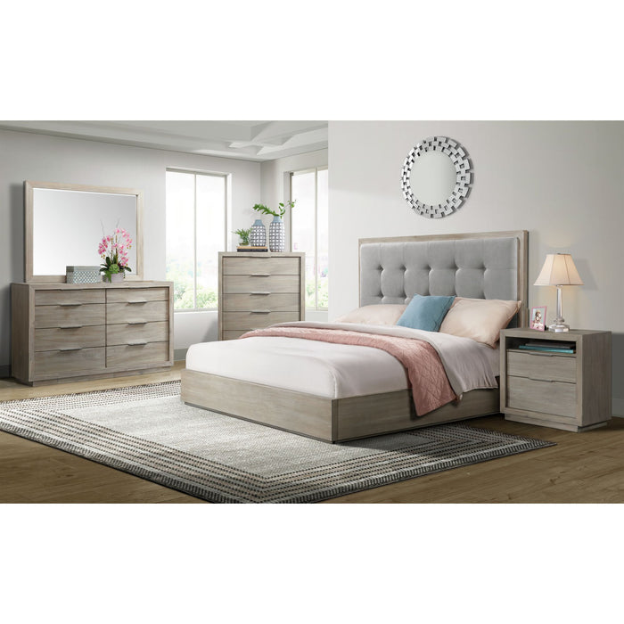 Arcadia 8-Drawer Dresser in Grey