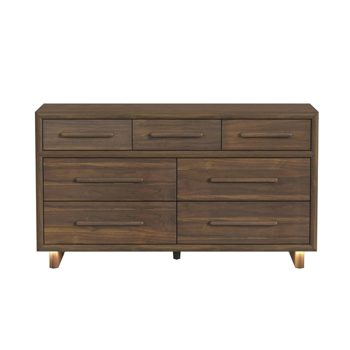 Brisbane Dresser with LED in Brown