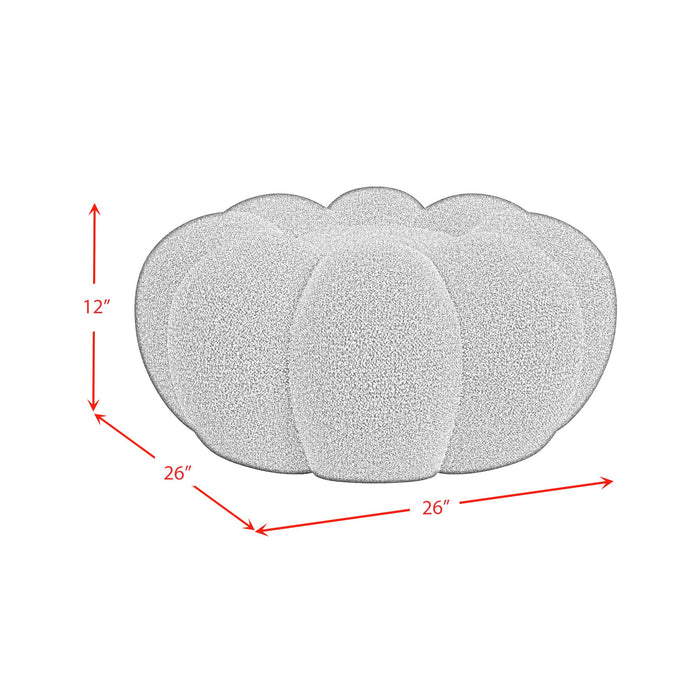 Bubble Swivel Chair and Ottoman in Red