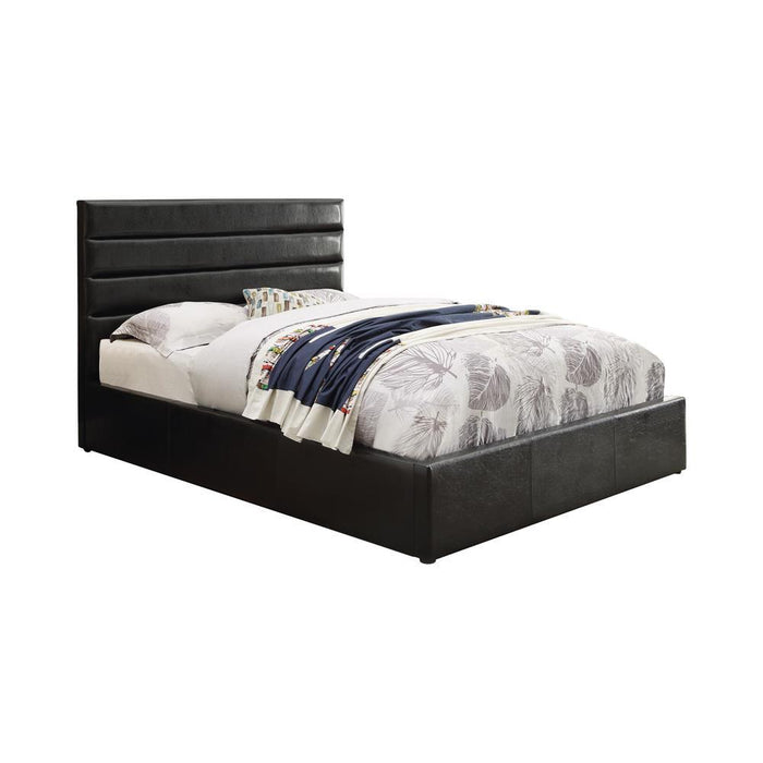 Riverbend Casual Black Queen Storage Bed