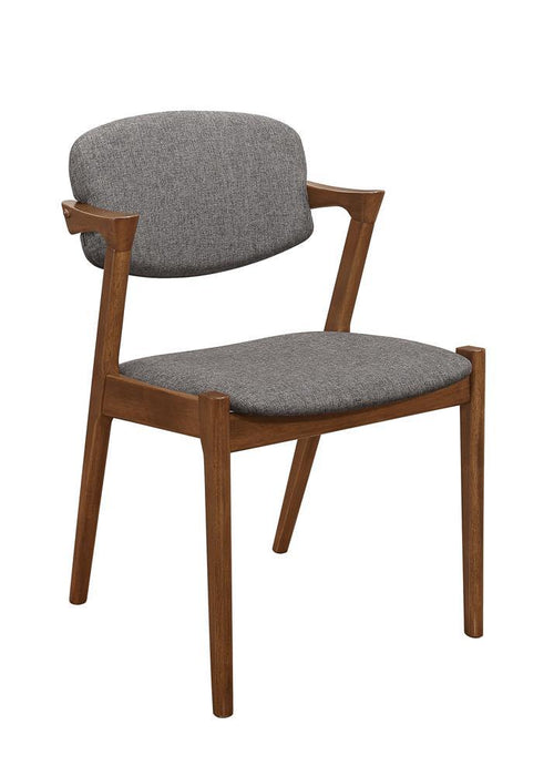 G105351 Malone Mid Century Modern Dark Walnut Dining Chair