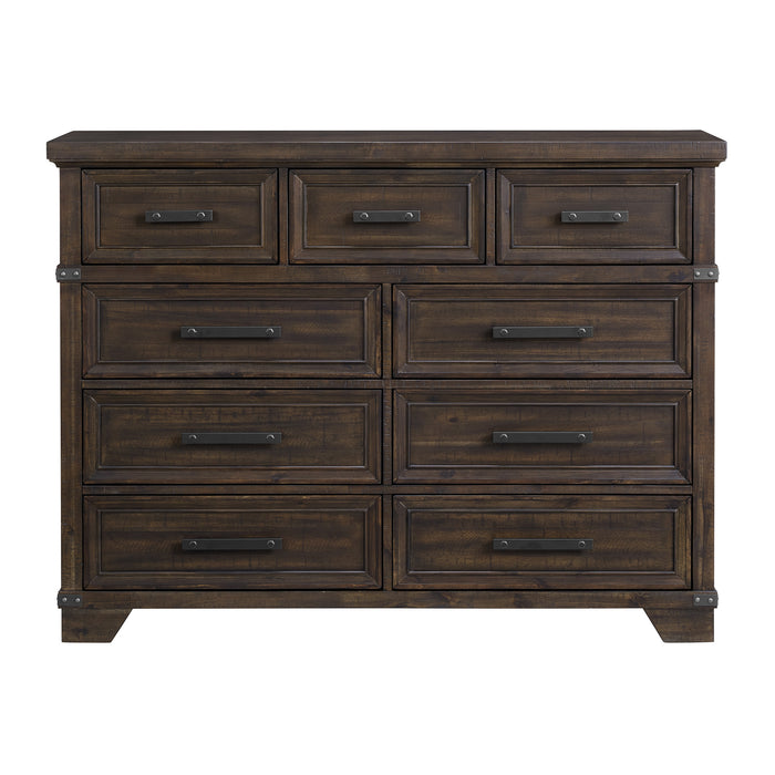 Colorado City 9-Drawer Dresser in Charcoal