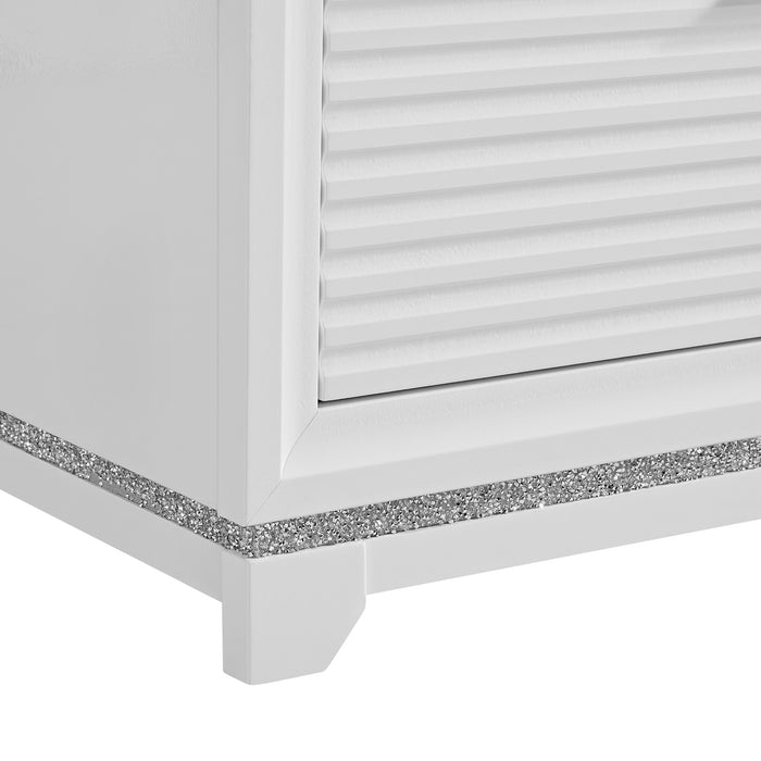 Denmark 5-Drawer Chest in White