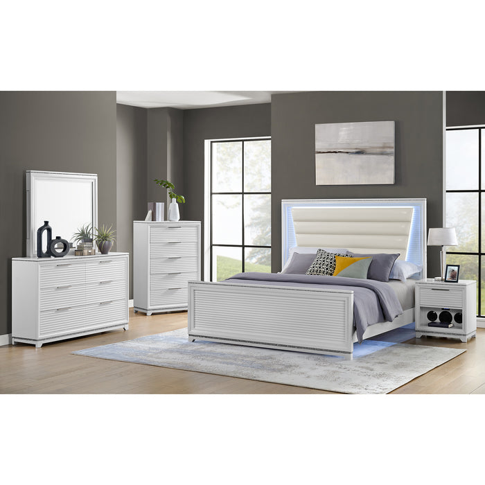 Denmark UPH Bedroom Set with Lights