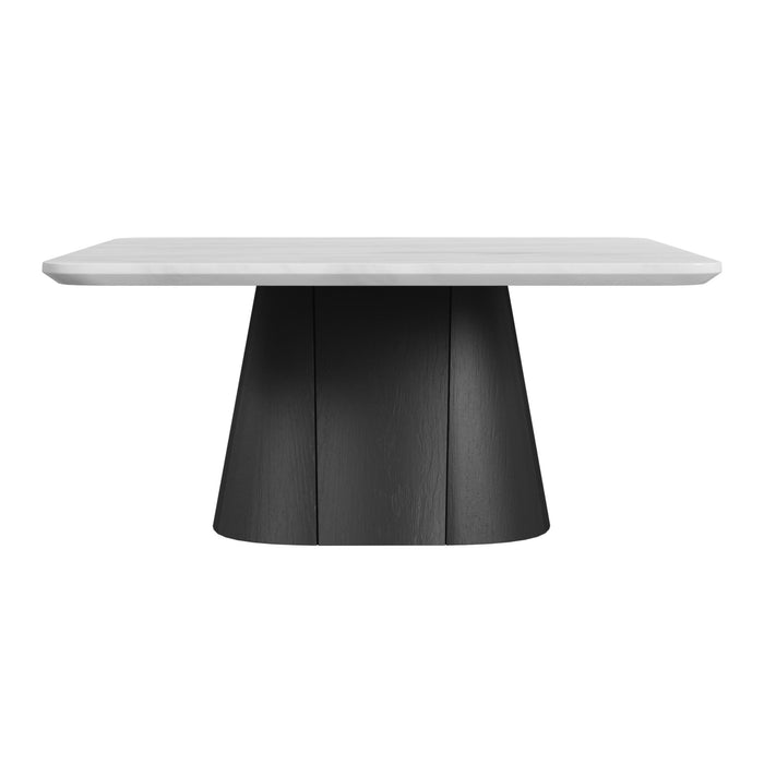 Edison Coffee Table in White and Black