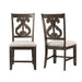 Stone Wooden Swirl Back Side Chair Set of 2 image