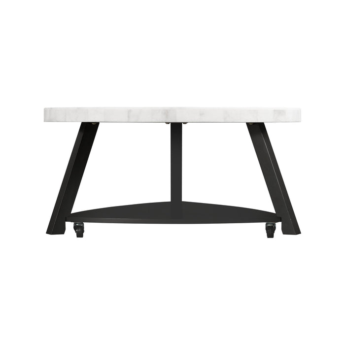 Trinity White Marble Top Coffee Table