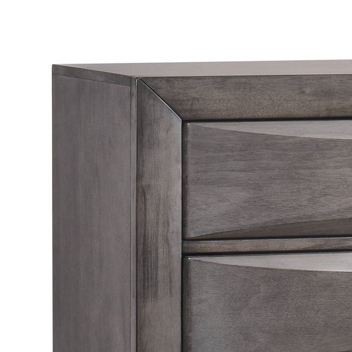 Emily Chest Grey 5Drawer (Sturdy)