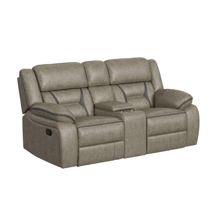 Engage 2PC Living Room Set in Corral Grey-Sofa & Loveseat
