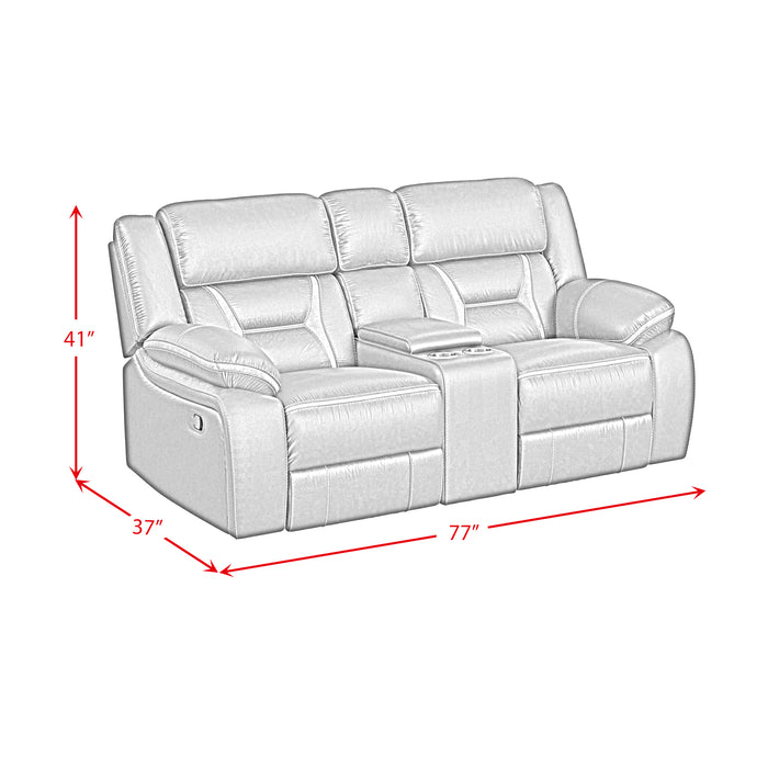 Engage 2PC Living Room Set in Corral Grey-Sofa & Loveseat