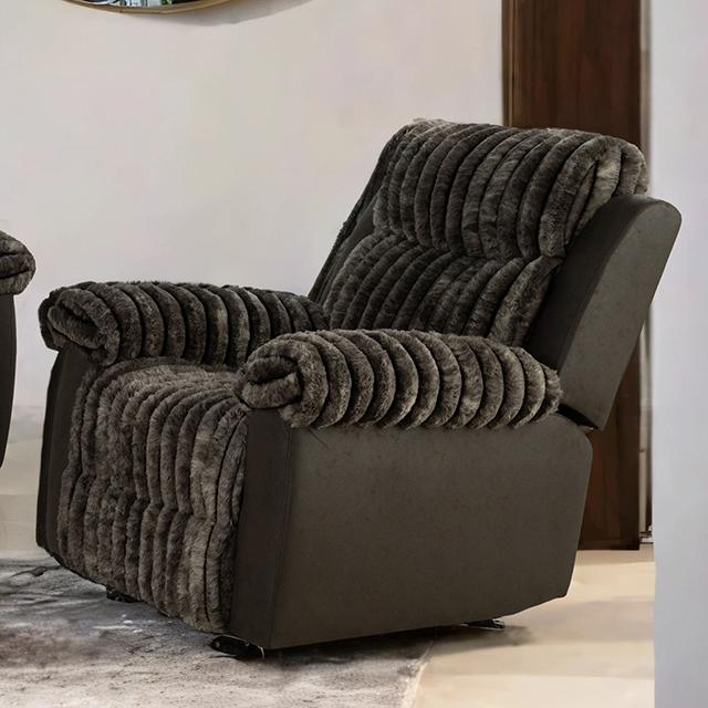 Dionysus Manual Glider Recliner Brown