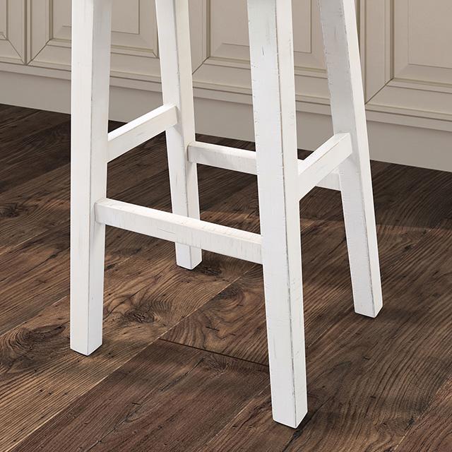 Biasca 29" Stool (2/CTN) White, Brown, & Black