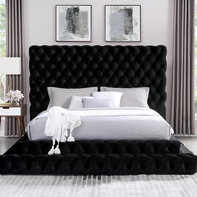 STEFANIA E.King Bed, Black