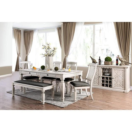 Georgia Antique White/Gray Dining Table image