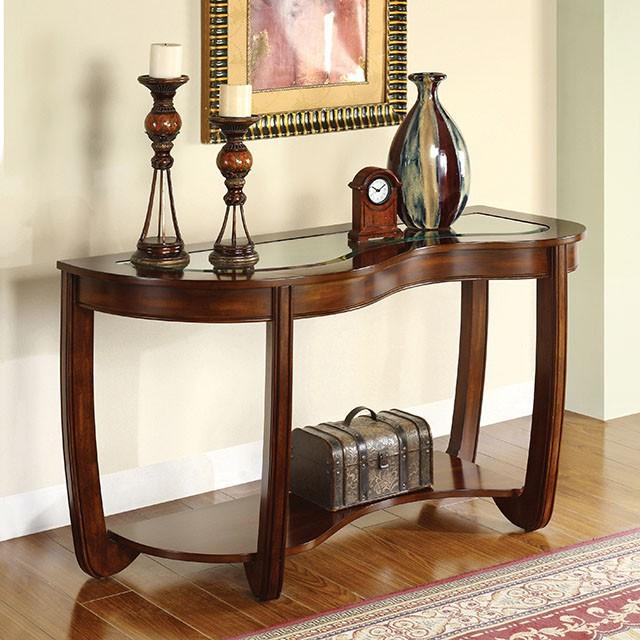 Crystal Falls Dark Cherry Sofa Table image