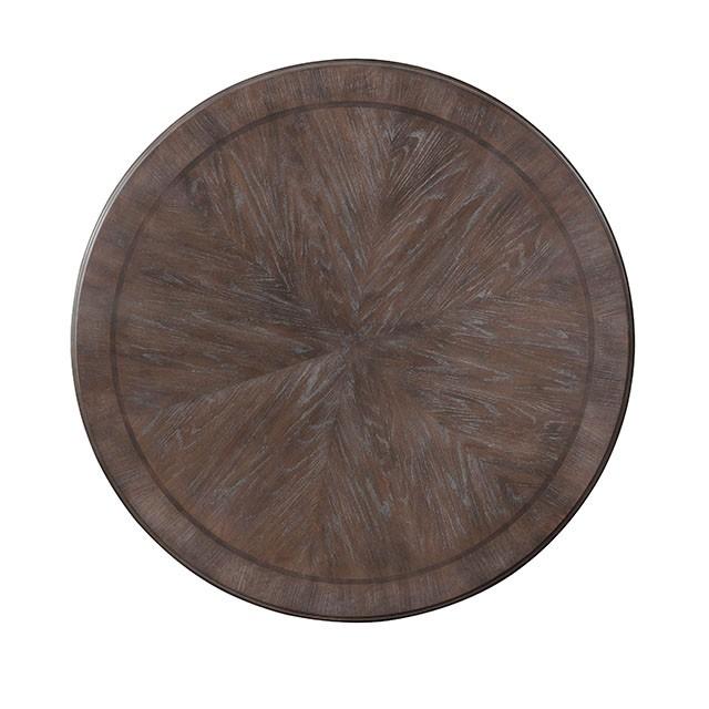 Arcadia Rustic Natural Tone Round Dining Table