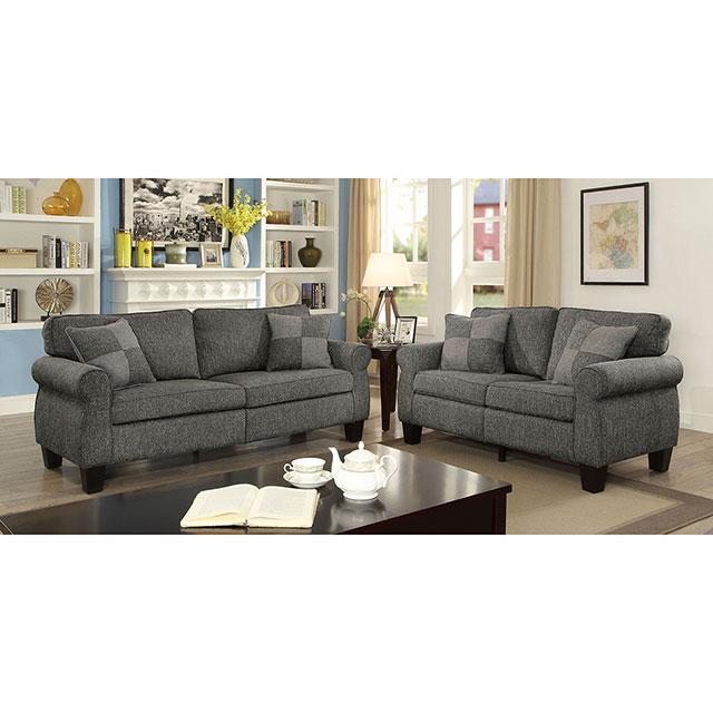 Rhian Dark Gray Sofa, Dark Gray image