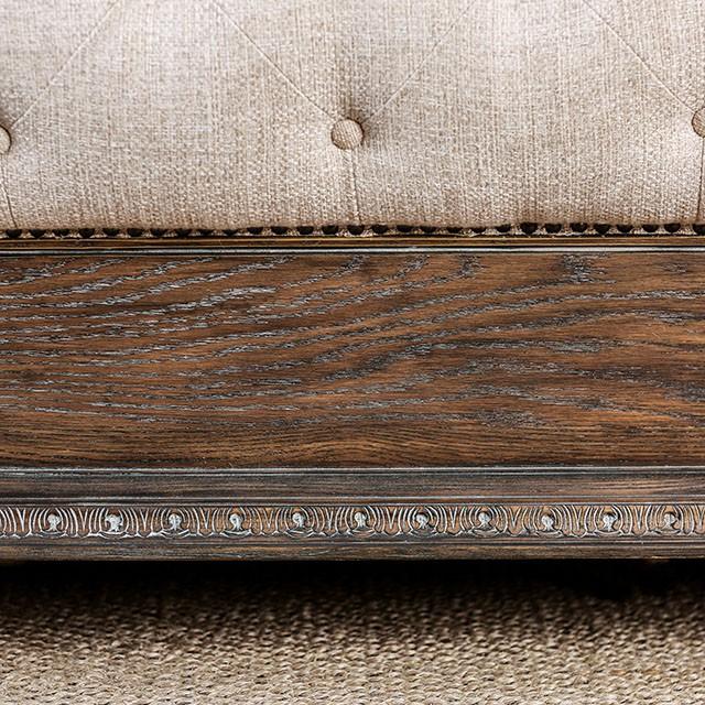 LYSANDRA Beige/Rustic Natural Tone Cal.King, E.King, & Queen Bed