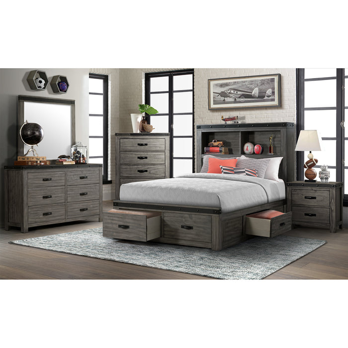 Wade Youth Platform Storage Bed