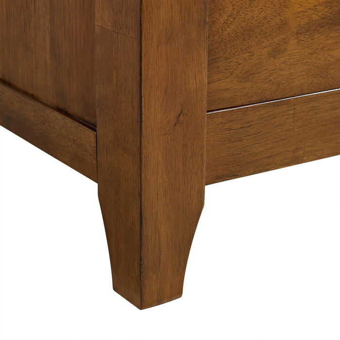Gage 3-Drawer Nightstand with USB and Power in Chestnut