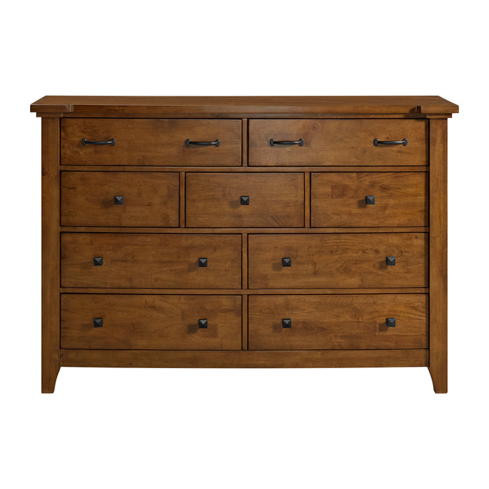 Gage 9-Drawer Dresser in Chestnut